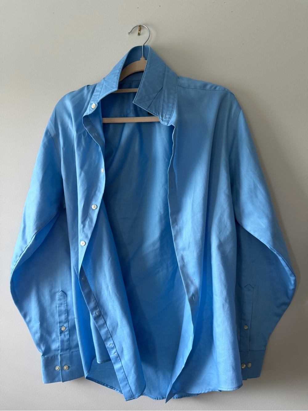 Geoffrey Beene Sky Blue Mens Dress Shirt